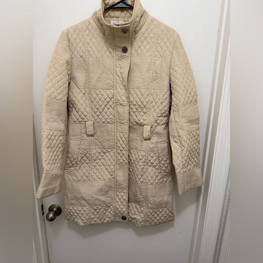 MaxMara Quilted Beige Puffer Coat